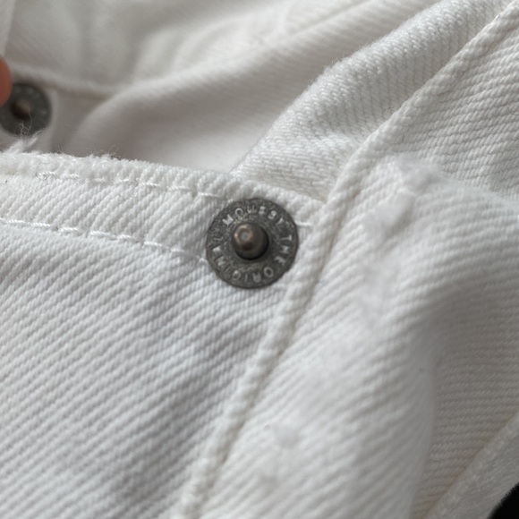 Moussy Vintage Mid-Rise Skinny White Distressed Denim Jeans - Picture 14 of 15